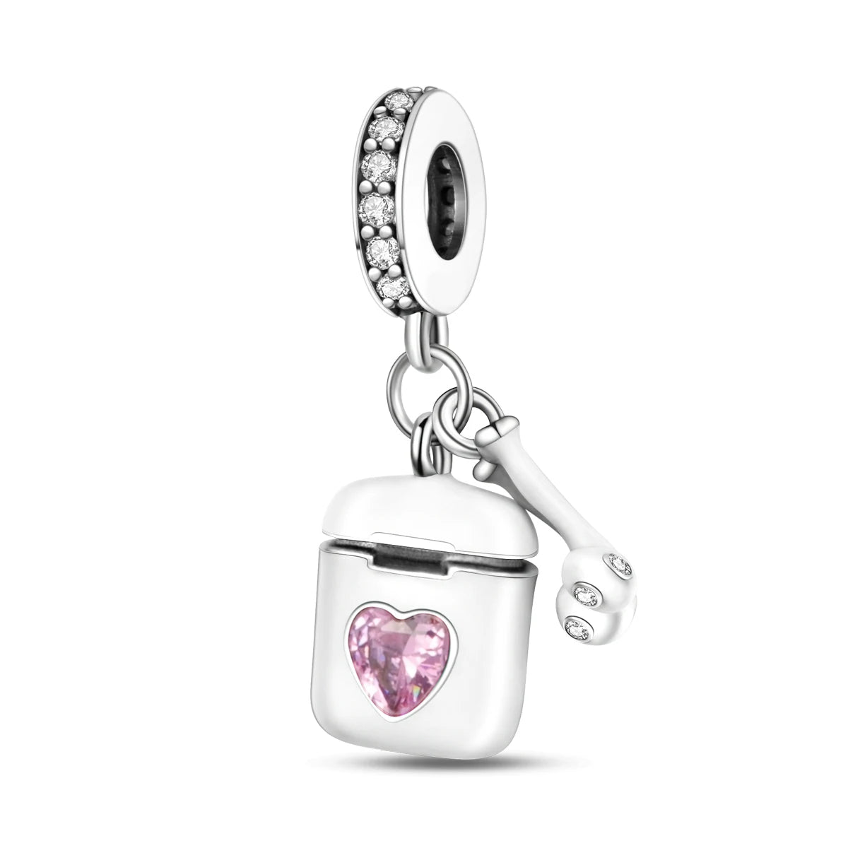 Pink Silver Plated Butterfly Flower Cat Girl Ballerina Shoe Charm Beads Fit Bracelet Necklace Pendant DIY Jewelry Making