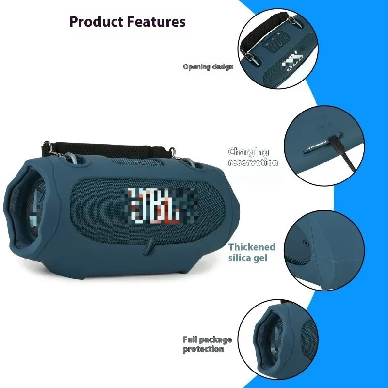 Silicone Protective Case For Xtreme4 Bluetooth-Compatible Speaker Audio Case With Hand Strap